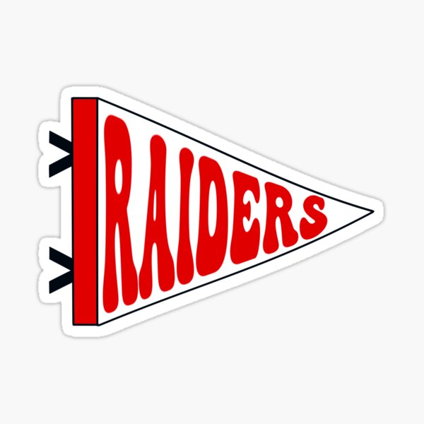 "Raiders" Sticker for Sale by ashtag01 Redbubble