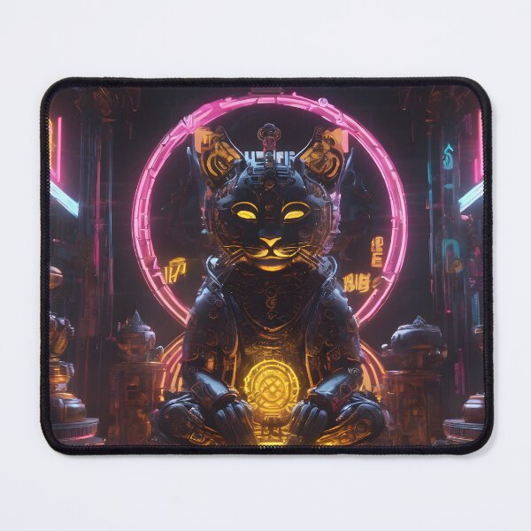 Item preview, Buddha mecha cat designed and sold by Jambonfromage.