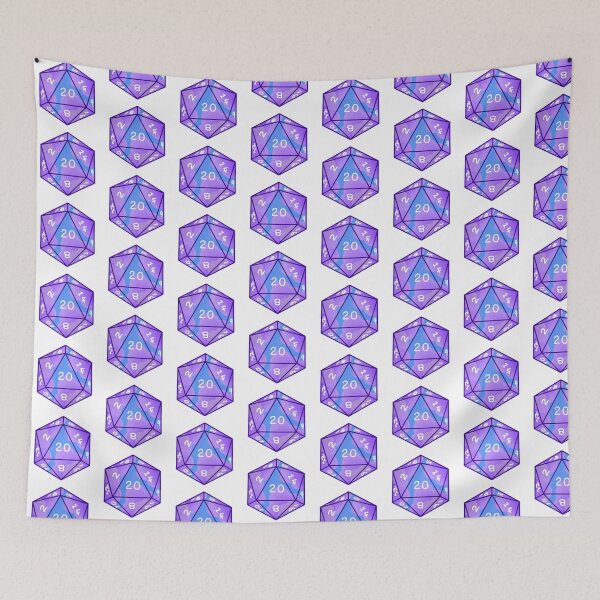 Item preview, Lavender Skies D20 designed and sold by storyfabric.