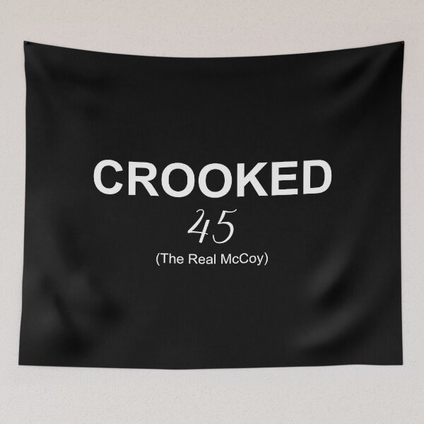 Item preview, Crooked 45 white designed and sold by Politics-Corner.