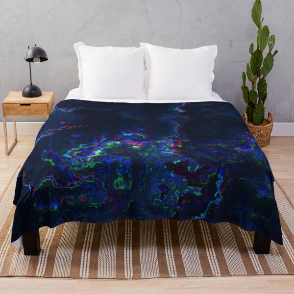 Artikelvorschau, Blaue Trippy Liquid Art Mehrfarbiger Liquid Drip Glitch | StokedUpArt entworfen und verkauft von StokedUpArt.