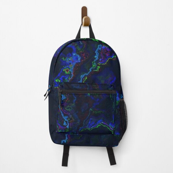 Item preview, Blue Trippy Liquid Art Multicolour Liquid Drip Glitch | StokedUpArt designed and sold by StokedUpArt.