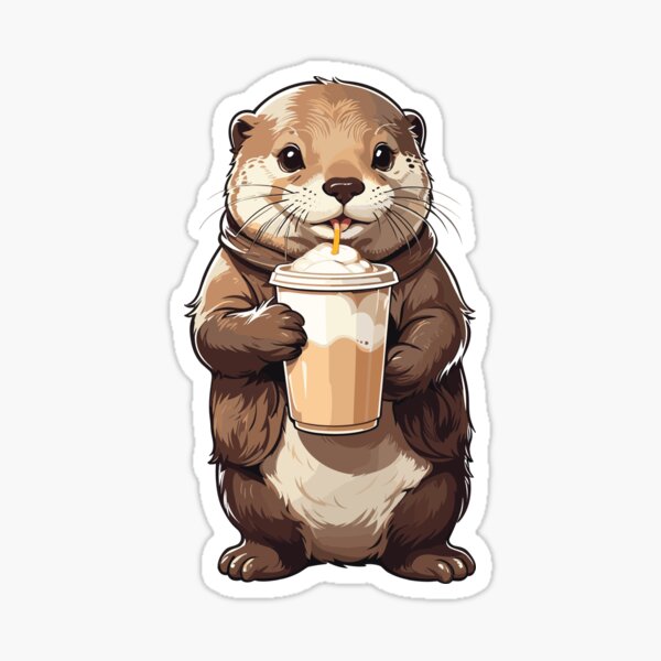 Item preview, Otters tägliche Dosis Kaffee designed and sold by RealMerchNow.
