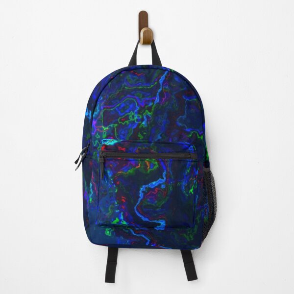 Item preview, Blue Trippy Liquid Art Multicolour Liquid Drip Glitch | StokedUpArt designed and sold by StokedUpArt.