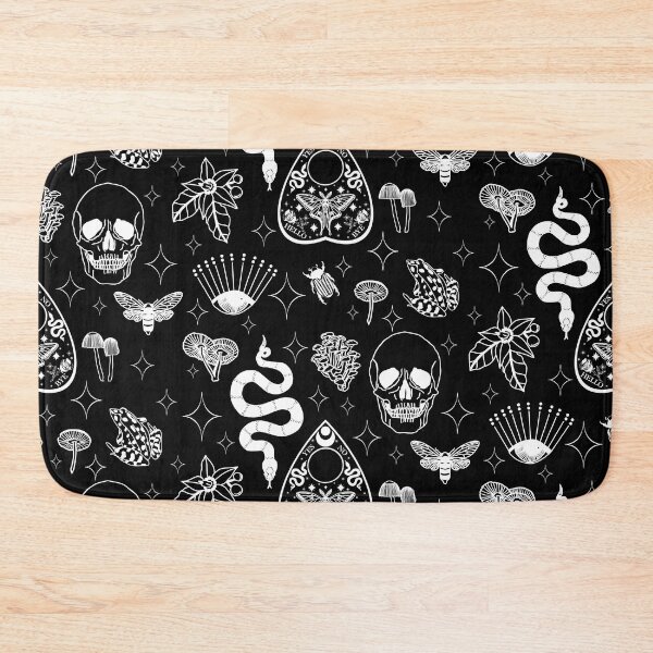 Item preview, Whimsigothic white on black designed and sold by Quick Brown Fox Canada.