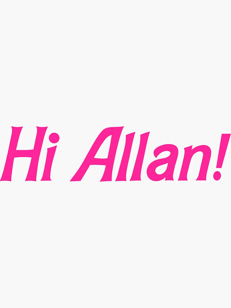 Allan Barbie Allan | Sticker