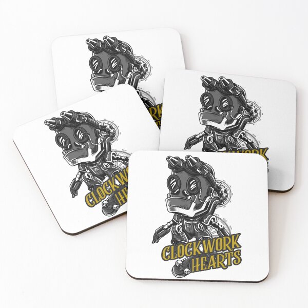 Item preview, Steampunk Clockwork Hearts Range Mini Robot designed and sold by 67prints.