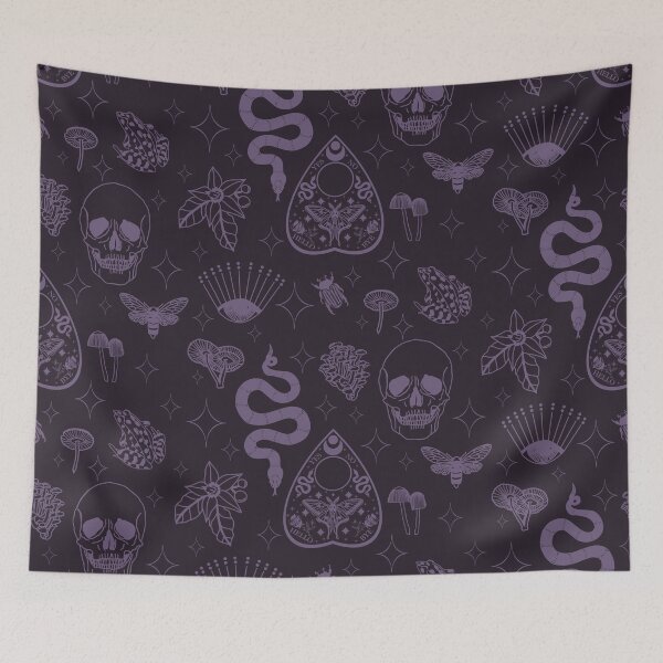 Item preview, Whimsigothic purple on purple monochromatic designed and sold by Quick Brown Fox Canada.