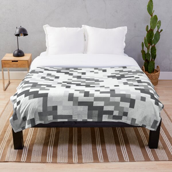Item preview, Retro Futuristic Pixel Art with Twist of Pop Art of 80s with Gray and White Geometric Shapes designed and sold by IraNiva.