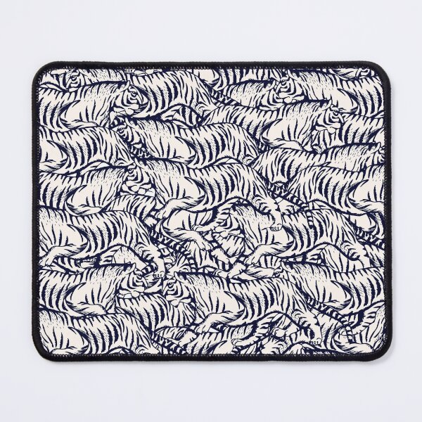Item preview, Monochrome Majesty: Black and White Tigers Pattern Graphic designed and sold by mptshirtdesign.