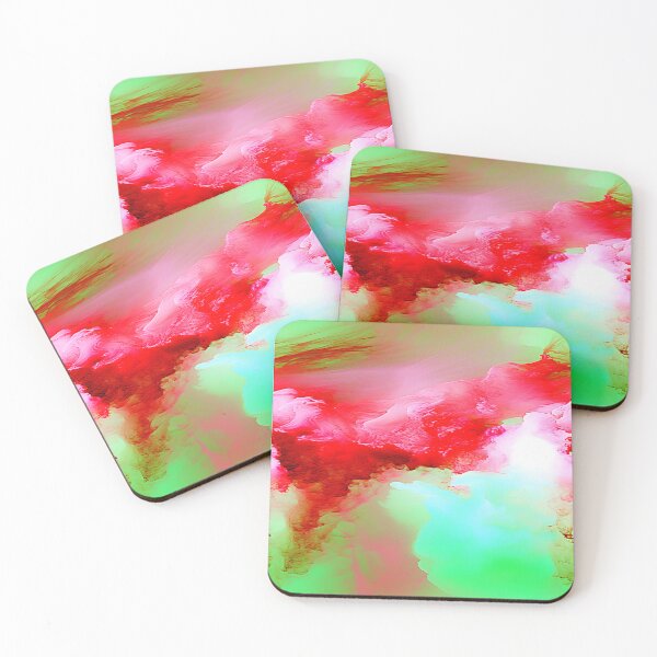 Item preview, Ephemeral Skies: Expressionist Clouds in Pink and Green designed and sold by vadimcarazan.