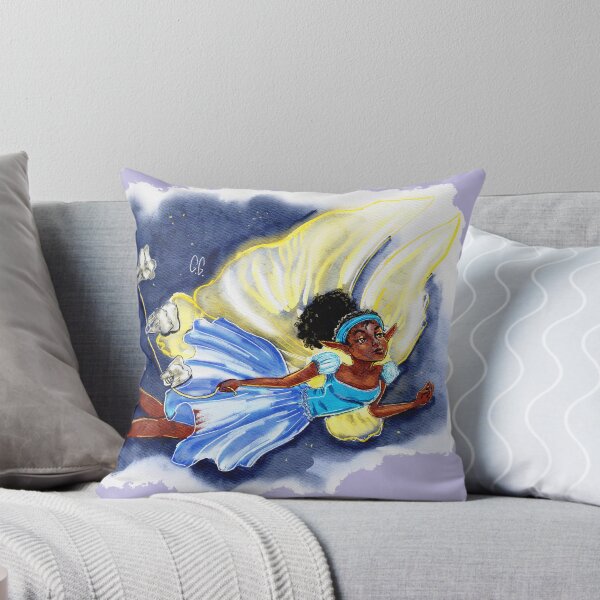 Item preview, Tooth Fairy in Flight - watercolour illustration designed and sold by pixiegutsGB.