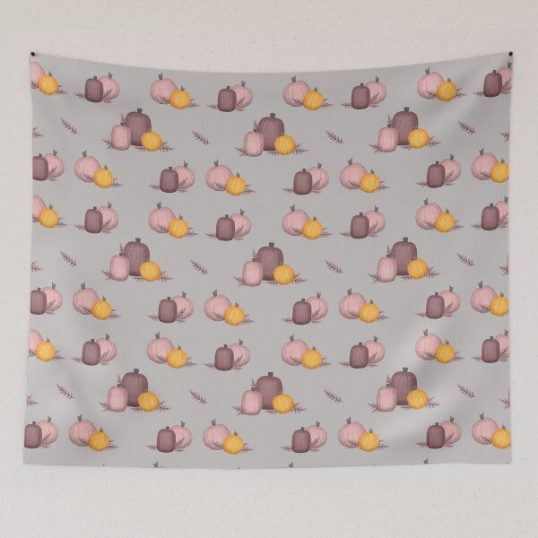 Item preview, Boho Cute Pumpkins Pink and Orange Halloween Design designed and sold by GlobalGraphics.