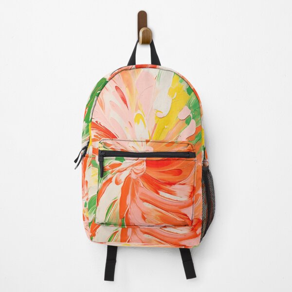 Item preview, Energetic Blooms: Dynamic Floral Composition in Red, Yellow, and Green designed and sold by vadimcarazan.