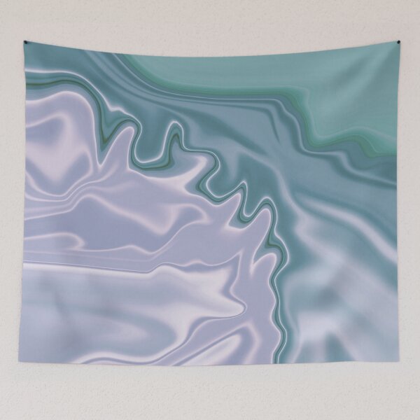 Item preview, Pale Blue Liquid Marble Slab Swirly Blue Abstract Swirl Effect 1 of 4 designed and sold by Beachy.