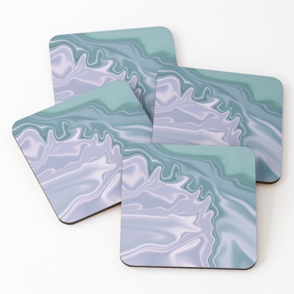 Item preview, Pale Blue Liquid Marble Slab Swirly Blue Abstract Swirl Effect 1 of 4 designed and sold by Beachy.