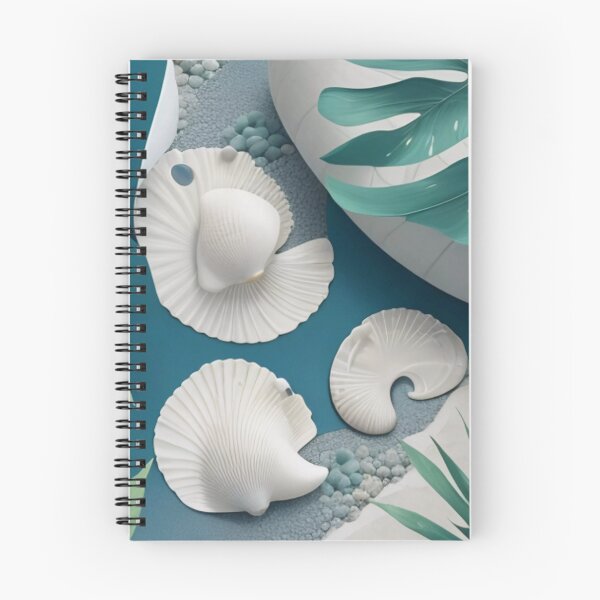 Item preview, Tranquil Seashell Haven: Captivating White Sands and Organic Greenery designed and sold by TribalNative.
