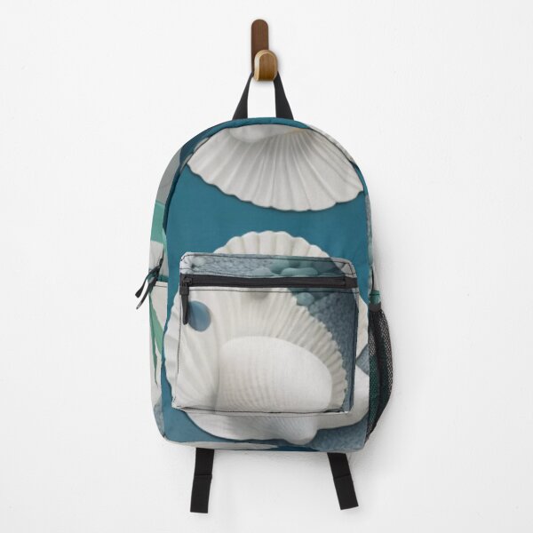 Item preview, Tranquil Seashell Haven: Captivating White Sands and Organic Greenery designed and sold by TribalNative.