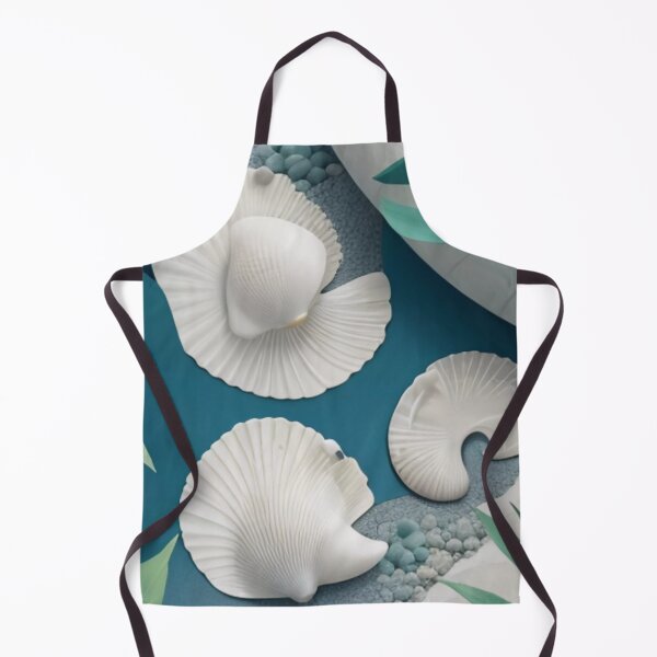 Item preview, Tranquil Seashell Haven: Captivating White Sands and Organic Greenery designed and sold by TribalNative.