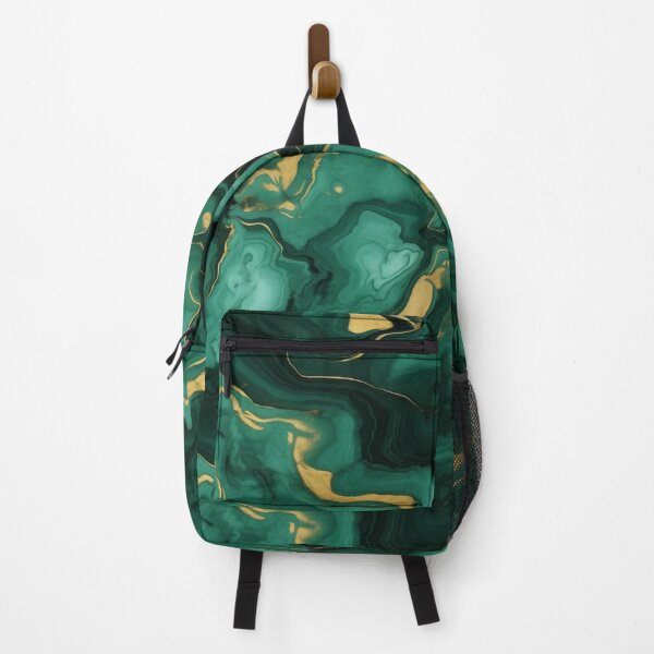 Item preview, Emerald Green And Gold Marble Style Seamless Pattern designed and sold by AerinDigital.