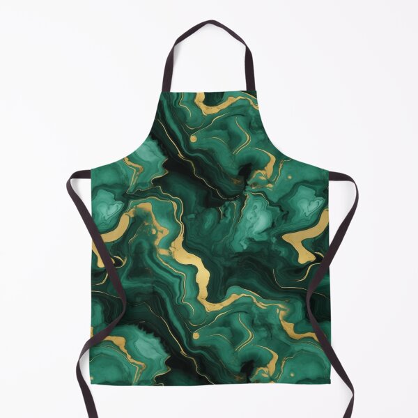 Item preview, Emerald Green And Gold Marble Style Seamless Pattern designed and sold by AerinDigital.
