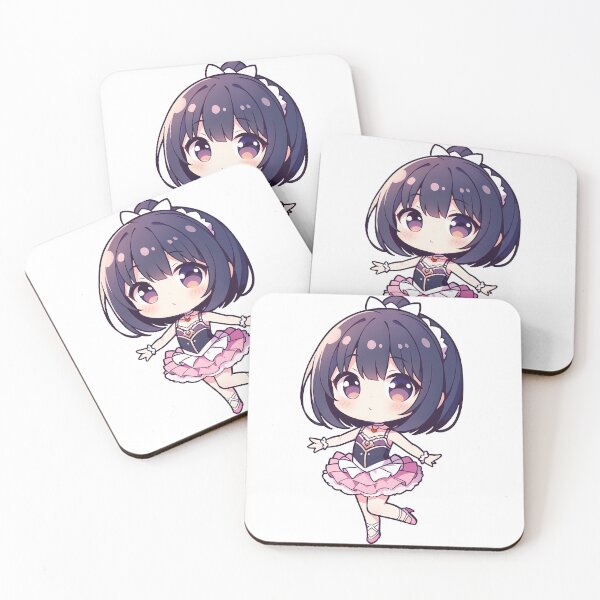 Item preview, Charming Chibi Ballerina Sticker: Graceful Dance Delight designed and sold by Wave-Level.