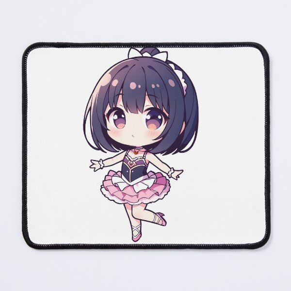 Item preview, Charming Chibi Ballerina Sticker: Graceful Dance Delight designed and sold by Wave-Level.