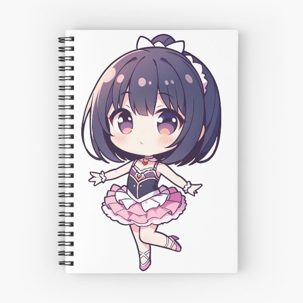 Item preview, Charming Chibi Ballerina Sticker: Graceful Dance Delight designed and sold by Wave-Level.