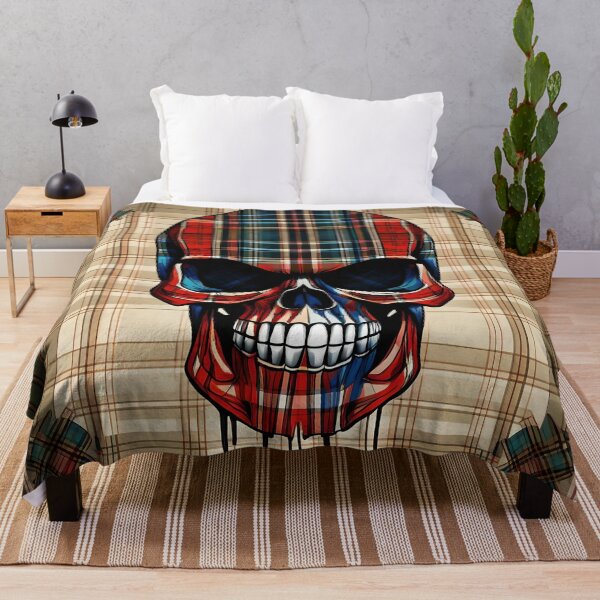 Item preview, Tartan Skull 5 designed and sold by TebyArt.