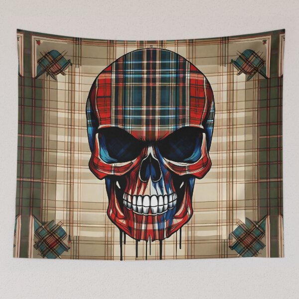 Item preview, Tartan Skull 5 designed and sold by TebyArt.