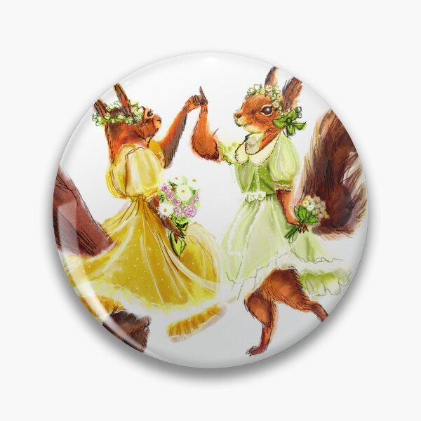 Item preview, Merry Dance of Squirrels - Watercolour Illustration designed and sold by pixiegutsGB.