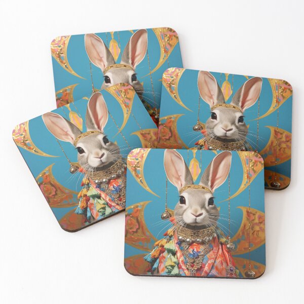 Item preview, Countess Carrotclaire Voyant Rabbit Art Portrait  designed and sold by Klickpicks.