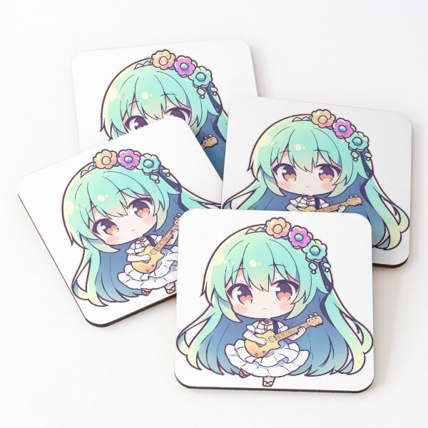 Item preview, Chibi Anime Girl | Playing Guitar  designed and sold by Wave-Level.
