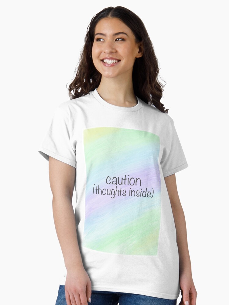 Thumbnail 2 of 7, Classic T-Shirt, thoughts inside designed and sold by imsafehere.