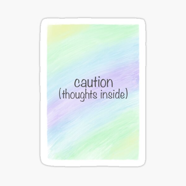 thoughts inside Sticker