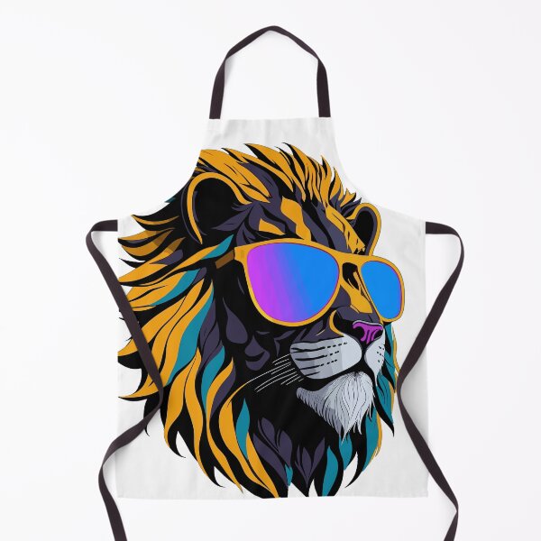 Item preview, Colourful Lion with Sunglasses Graphic designed and sold by ancient-times.