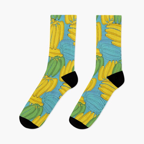 Item preview, Bananas pattern - yellow, green, blue designed and sold by MitaDreamDesign.