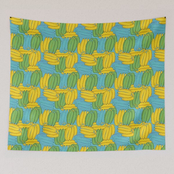Item preview, Bananas pattern - yellow, green, blue designed and sold by MitaDreamDesign.
