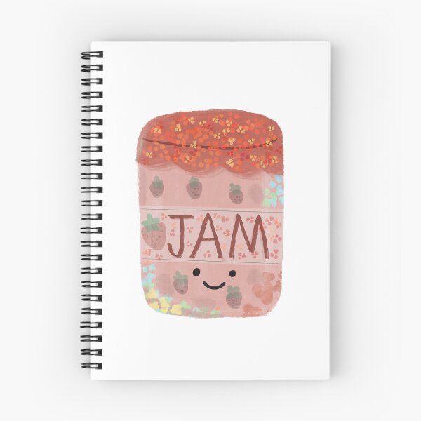 Item preview, Cute floral strawberry jam designed and sold by tinasartspace.