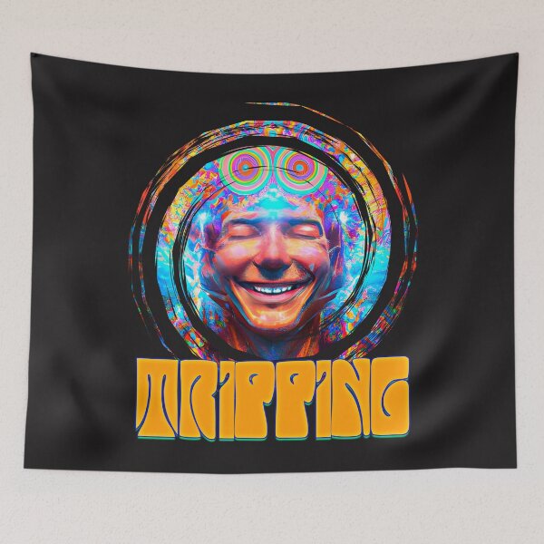 Item preview, Tripping - Captioned (2) - Trippy Psychedelic Art designed and sold by TheThirdEye.