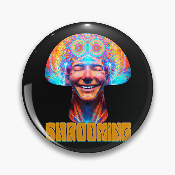 Item preview, Shrooming- Captioned (1) - Trippy Psychedelic Art designed and sold by TheThirdEye.