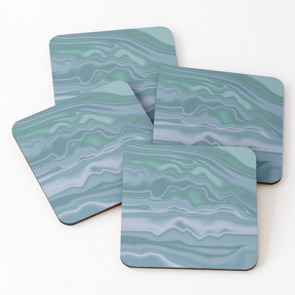 Item preview, Pale Blue Liquid Marble Slab Swirly Blue Abstract Swirl Effect 2 of 4 designed and sold by Beachy.