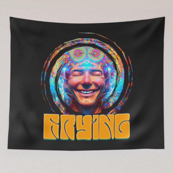 Item preview, Frying - Captioned (3) - Trippy Psychedelic Art designed and sold by TheThirdEye.