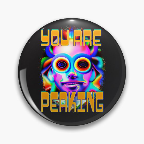 Item preview, You Are Peaking - Captioned (2)- Trippy Psychedelic Art designed and sold by TheThirdEye.