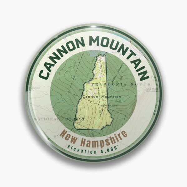 Artikelvorschau, Bergkarte NH-Form – Cannon Mountain entworfen und verkauft von Willz Designz.