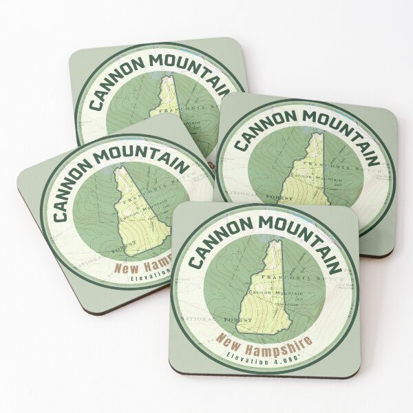 Item preview, Mountain Map NH Shape - Cannon Mountain designed and sold by Willz Designz.
