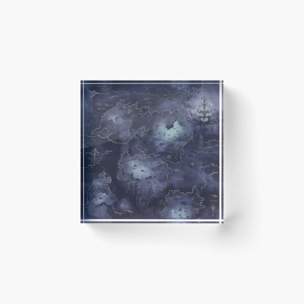 Item preview, Gothic Fantasy World Watercolor Map Pattern on Parchment designed and sold by SchorlCraft.