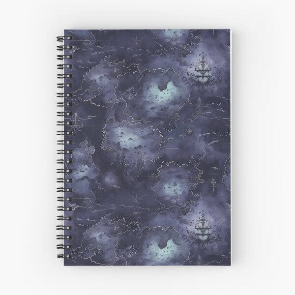 Item preview, Gothic Fantasy World Watercolor Map Pattern on Parchment designed and sold by SchorlCraft.