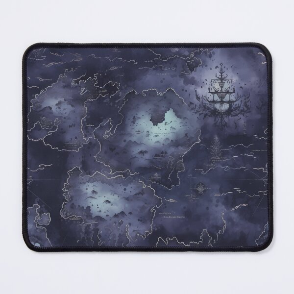 Item preview, Gothic Fantasy World Watercolor Map Pattern on Parchment designed and sold by SchorlCraft.