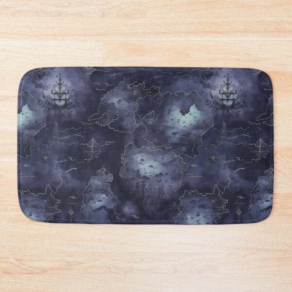 Item preview, Gothic Fantasy World Watercolor Map Pattern on Parchment designed and sold by SchorlCraft.